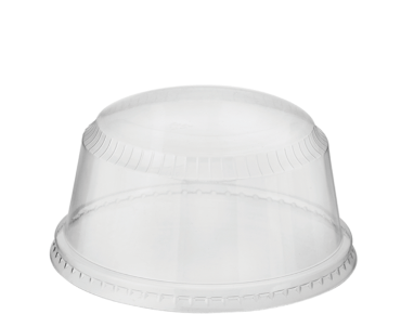 Tall P.E.T. Dome Dessert Cup Lid to Suit SUN5&SUN8 | Clear