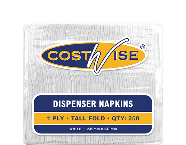 Tall Fold Costwise® Dispenser Napkin | White