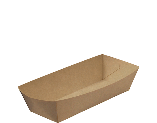 Hot Dog RediServe® Food Tray | Brown kraft