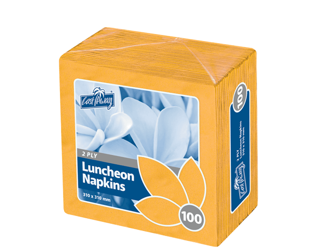 2-Ply Quarter Fold Luncheon Napkin | Gold