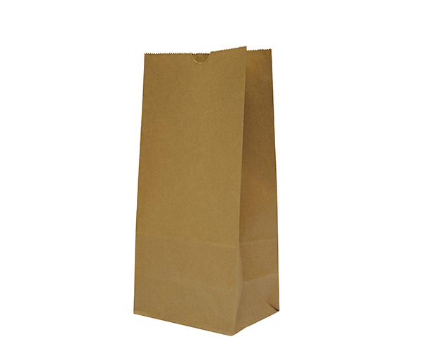 #8 SOS Paper Bags 310x152+110mm Brown Kraft