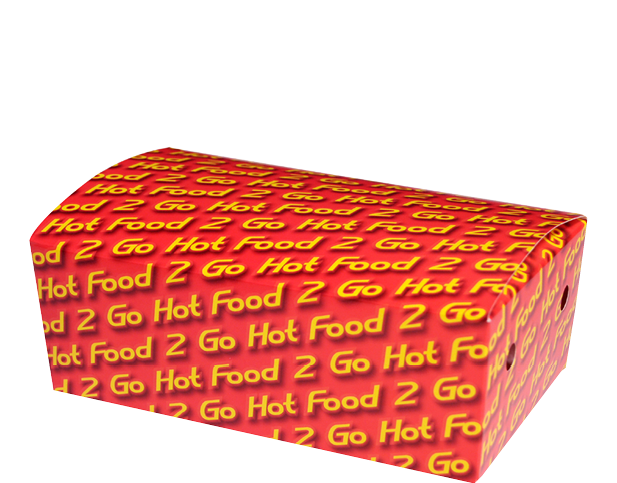 Hot Food 2 Go Tapered Snack Boxes Large 190x114x67mm