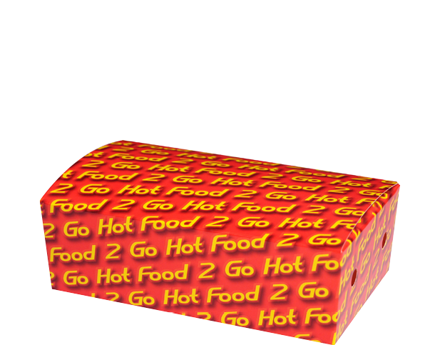 Hot Food 2 Go Tapered Small Snack Box 172x104x55mm
