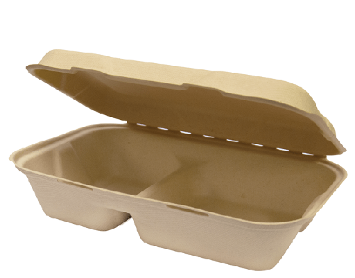 Large 2 Compartment Enviroboard® Snack Pack