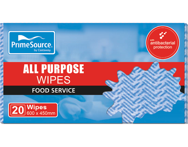All Purpose Wipes Packs 600x450mm Blue