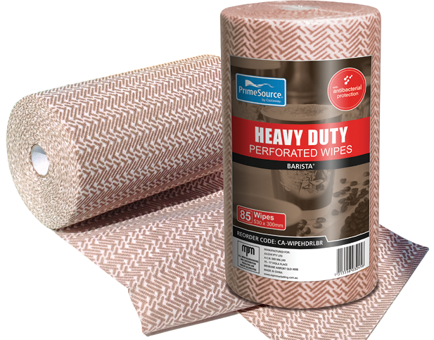 Heavy Duty Wipes Rolls 530x300mm Brown