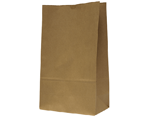 [CA-SOSB-16] #16 SOS Paper Bags 390x240+120mm Brown Kraft