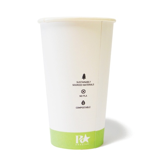 [RS-SW16D-PS1] 16oz (86mm Ø) Single Wall Coffee Cup - Pastel Green