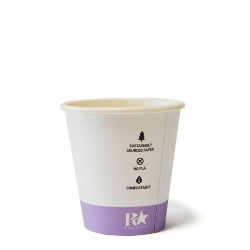 [RS-SW6D-PS1] 6oz (80mm Ø) Single Wall Coffee Cup - Pastel Purple